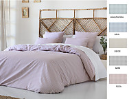 Funda nórdica Nador color Aguamarina, Azul, Beige, Gris o Rosa