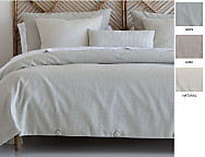 Funda nórdica 100% Algodón Krag color Off White, Gris claro o Lino