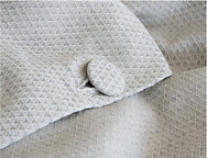 Funda nórdica 100% Algodón Krag color Off White, Gris claro o Lino