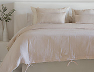 Funda nórdica 100% Algodón Plume Gasa cierre con lazos color Gris, Lino o Natural