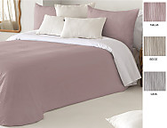 Funda Nórdica Jacquard Duero con funda/s de cojín color 01 Gris, 02 Beige o 03 Malva