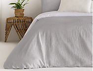 Funda Nórdica Jacquard Duero con funda/s de cojín color 01 Gris, 02 Beige o 03 Malva