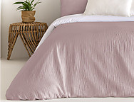 Funda Nórdica Jacquard Duero con funda/s de cojín color 01 Gris, 02 Beige o 03 Malva