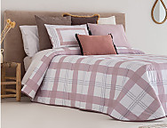 Edredón estampado Creus con funda/s de cojín color 01 Azul ó 02 Nude