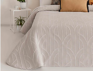 Colcha Jacquard Arcos color 01 Blanco ó 02 Beige