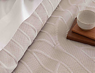 Colcha Jacquard Arcos color 01 Blanco ó 02 Beige