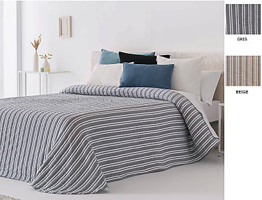 Sandeco - Colcha Jacquard Aina color 01 Gris ó 02 Beige