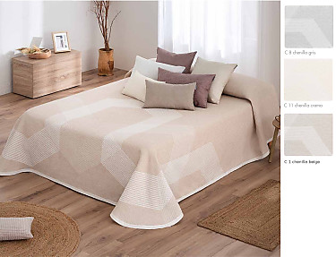 Textilia - Colcha Piqué con chenilla Atlanta