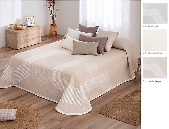 Textilia - Colcha Piqué con chenilla Atlanta
