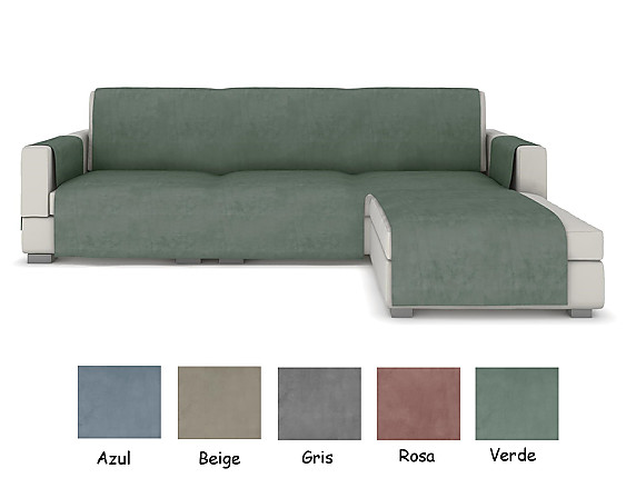 JVR - Cubre sofá acolchado chaise longue izquierdo JVR