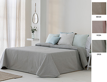 Confecciones Paula - Colcha bouti Jacquard Azur 60gr color Beige, Rosa o Turquesa