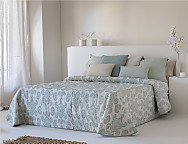 Haz clic para ampliar Colcha bouti Jacquard India 60gr color Beige o Verde