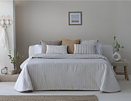 Colcha bouti Jacquard Lineas 60gr color Azul o Beige