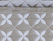 Haz clic para ampliar Colcha Jacquard reversible Egina color Beige o Rosa