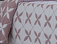 Haz clic para ampliar Colcha Jacquard reversible Egina color Beige o Rosa