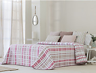 Haz clic para ampliar Colcha Jacquard reversible Patmos color Azul, Beige o Rosa