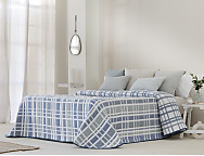 Haz clic para ampliar Colcha Jacquard reversible Patmos color Azul, Beige o Rosa