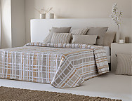 Haz clic para ampliar Colcha Jacquard reversible Patmos color Azul, Beige o Rosa