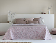 Haz clic para ampliar Colcha Jacquard reversible Orotava color Beige, Rosa o Turquesa