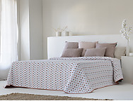 Haz clic para ampliar Colcha Jacquard reversible Teguise color Azul, Beige o Caldera