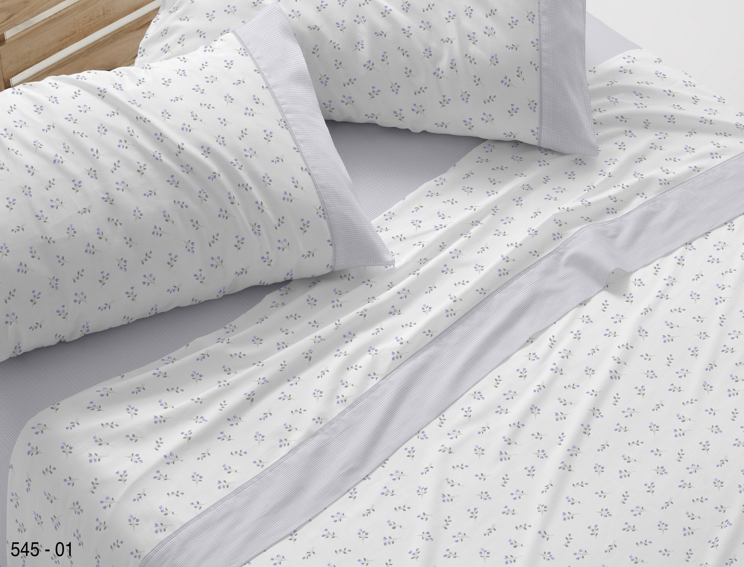 Burrito Blanco Juego de cama 545 color Azul