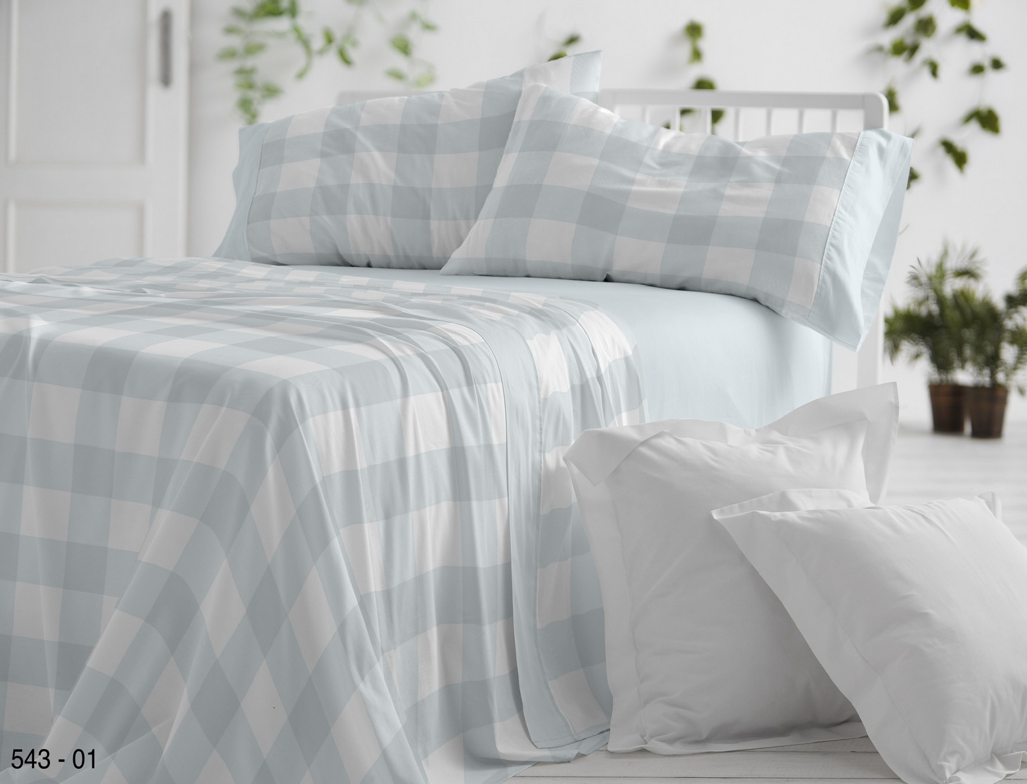 Burrito Blanco Juego de cama 543 color Azul