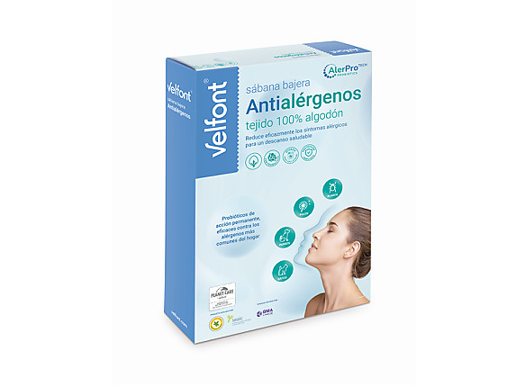 Velfont - Bajera ajustable 100% algodón punto Antialérgenos