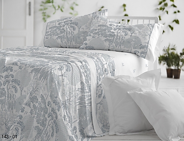 Burrito Blanco - Juego de cama 143 color Azul