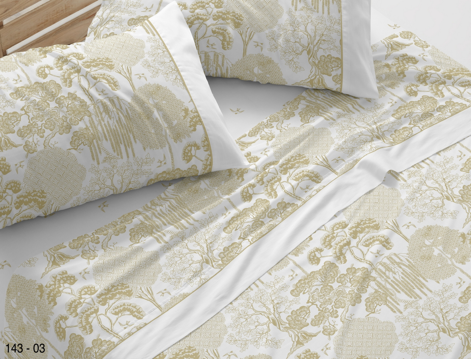 Burrito Blanco Juego de cama 143 color Ocre