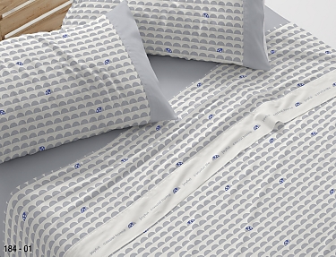 Burrito Blanco - Juego de cama 184 color Azul