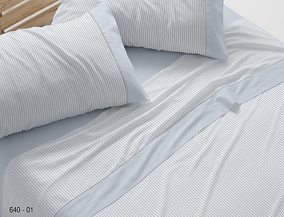 Burrito Blanco - Juego de cama 100% algodón 640 color Azul