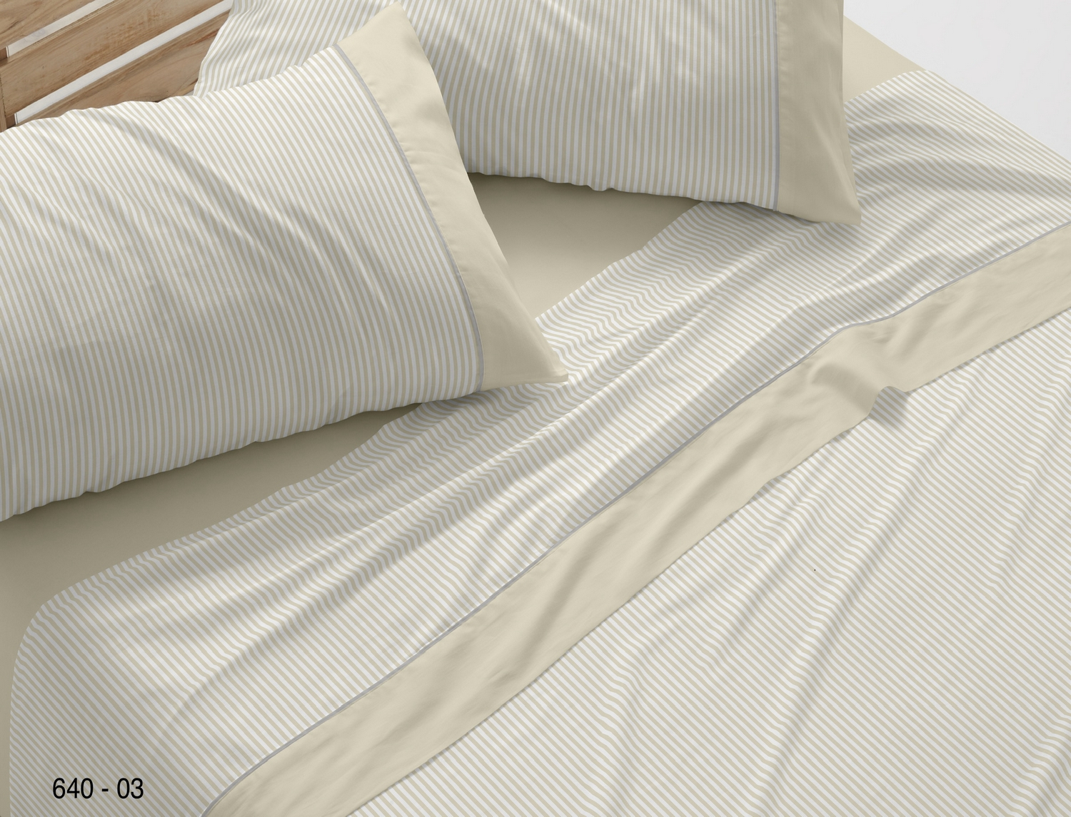 Burrito Blanco Juego de cama 100% algodón 640 color Trigo