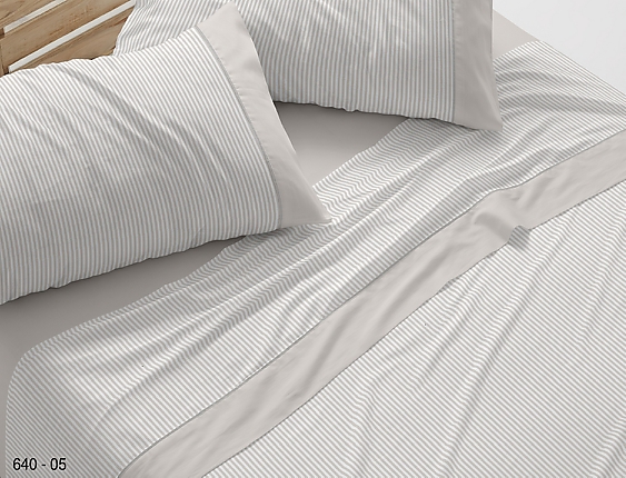 Burrito Blanco - Juego de cama 100% algodón 640 color Greige