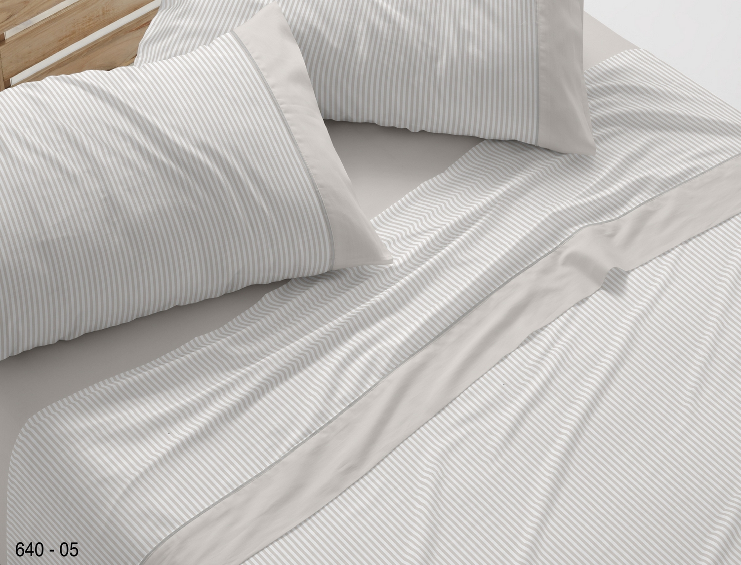 Burrito Blanco Juego de cama 100% algodón 640 color Greige