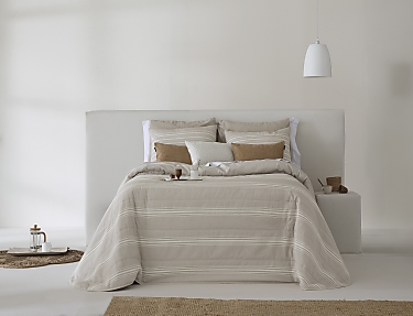 FunDeco - Bouti Jacquard 80gr Eternity con funda/s de cojín color Beige