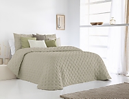 Bouti Reversible Babel con funda/s de cojín color Beige o Azul