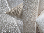 Colcha Jacquard Reversible con fundas de cojín Sicos 01 Gris/Blanco ó 02 Beige/Blanco