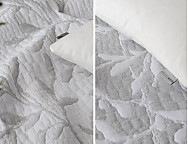 Colcha Jacquard Reversible Leticia color 01 Gris ó 02 Beige