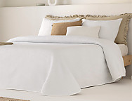 Colcha Jacquard con relleno fino Bogotá con funda/s de cojín color 01 Blanco, 02 Beige o 03 Gris