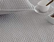 Colcha Jacquard con relleno fino Bogotá con funda/s de cojín color 01 Blanco, 02 Beige o 03 Gris