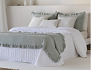 Colcha Jacquard Reversible Genova color Blanco