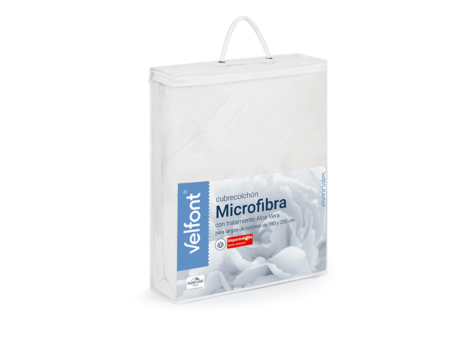 Velfont Cubrecolchón acolchado Microfibra Aloe Vera Impermeable