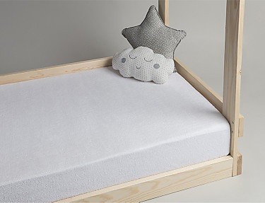 Velfont - Protector de colchón de cuna impermeable Rizo Transpirable