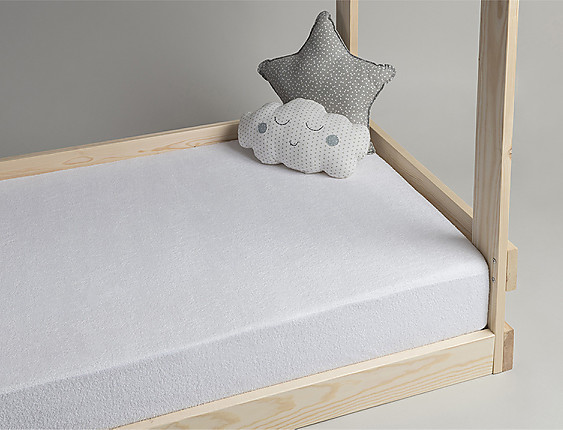 Velfont - Protector de colchón de cuna impermeable Rizo Transpirable