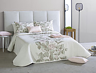 Colcha Jacquard Merrit 02 sage-nude cama de 150 Oferta Fin de Existencias