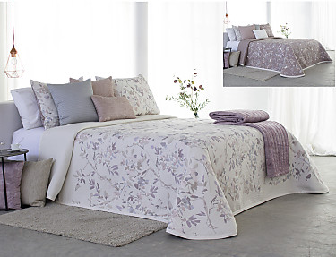 Reig Marti - Colcha Jacquard Reversible Joplin 02 nude cama de 180 Oferta Fin de Existencias