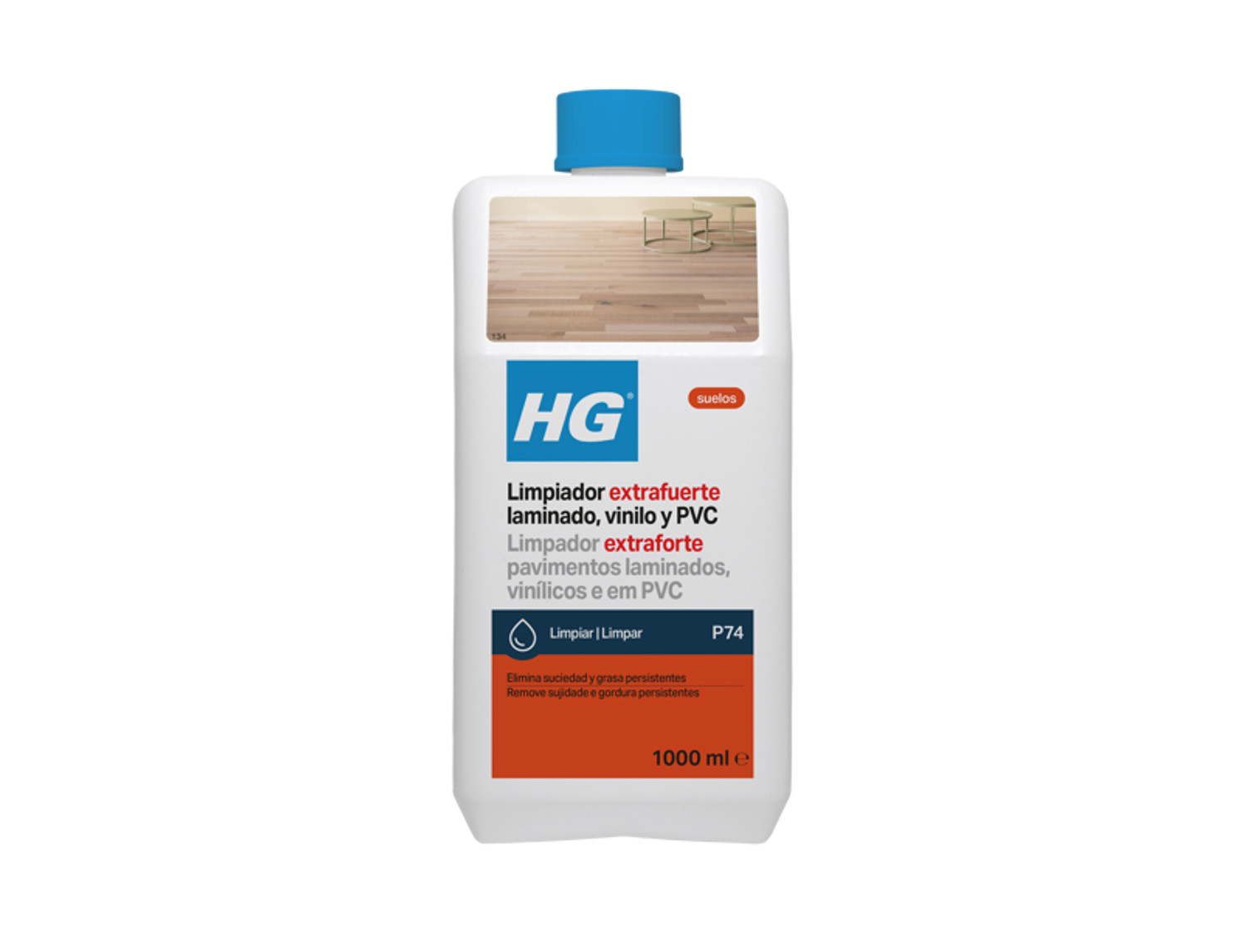 HG HG Limpiador extrafuerte laminado, vinilo y PVC (producto 74) - Limpia suciedad y grasa. Elimina los revestimientos protectores