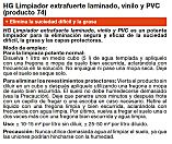 HG Limpiador extrafuerte laminado, vinilo y PVC (producto 74) - Limpia suciedad y grasa. Elimina los revestimientos protectores