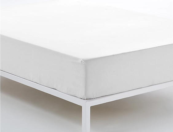 Estelia - Bajera Estelia Combi Satén 600 Hilos 100% Algodón Telia color Blanco alto especial 35cm