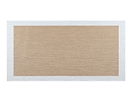 Alfombra de vinilo tejido Living Deco B33 Boho Beige-Blanco